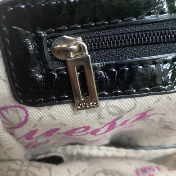 Guess tote bag - canvas with blue accents - Picture 3 of 3